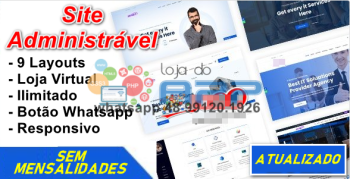 Site administrável Loja Virtual Responsivo CMS