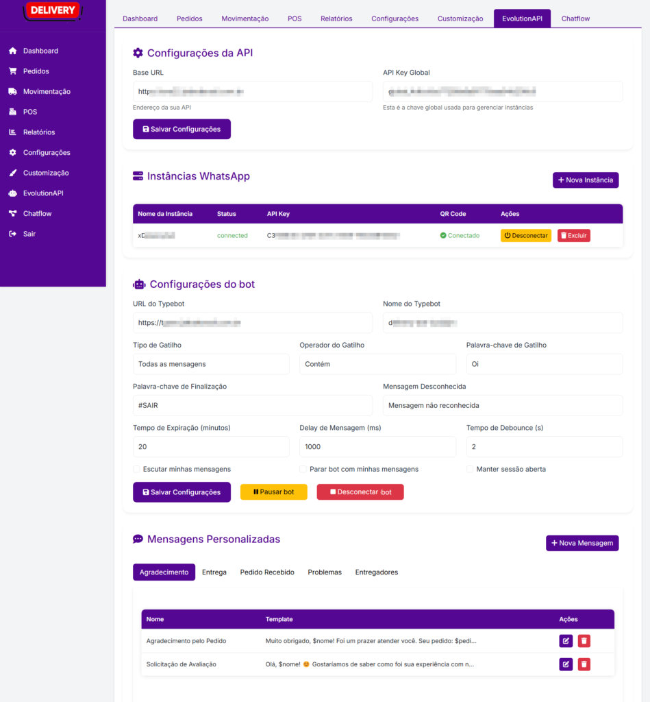 Sistema Delivery Whatsapp para Comida Água Gás etc