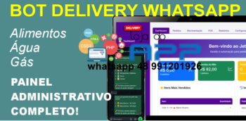Sistema Bot Delivery Whatsapp para Comida Água Gás etc
