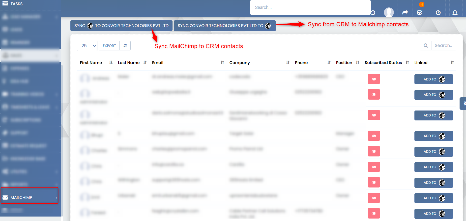 MailChimp Module for Perfex CRM