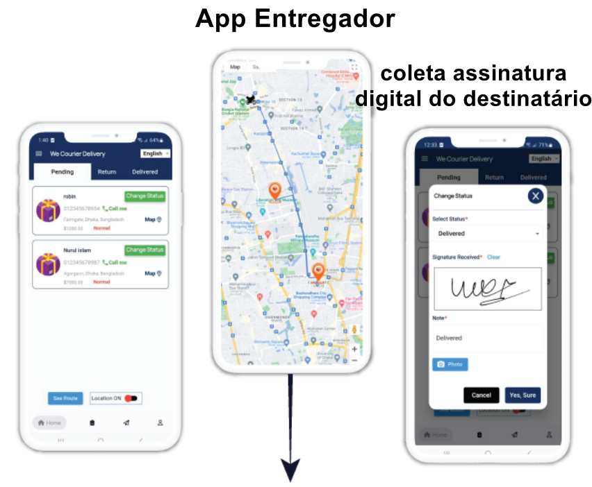 Aplicativo Delivery Entregas tipo Loggi Android e IOS