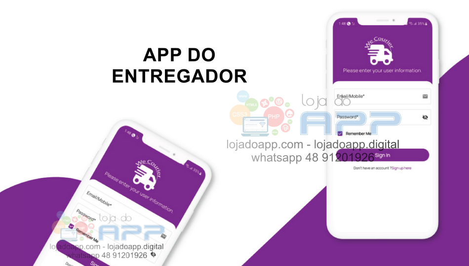 Aplicativo Delivery Entregas tipo Loggi Android e IOS