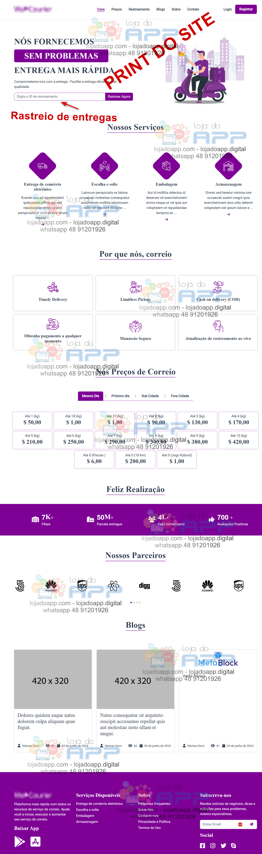 Aplicativo Delivery Entregas tipo Loggi Android e IOS