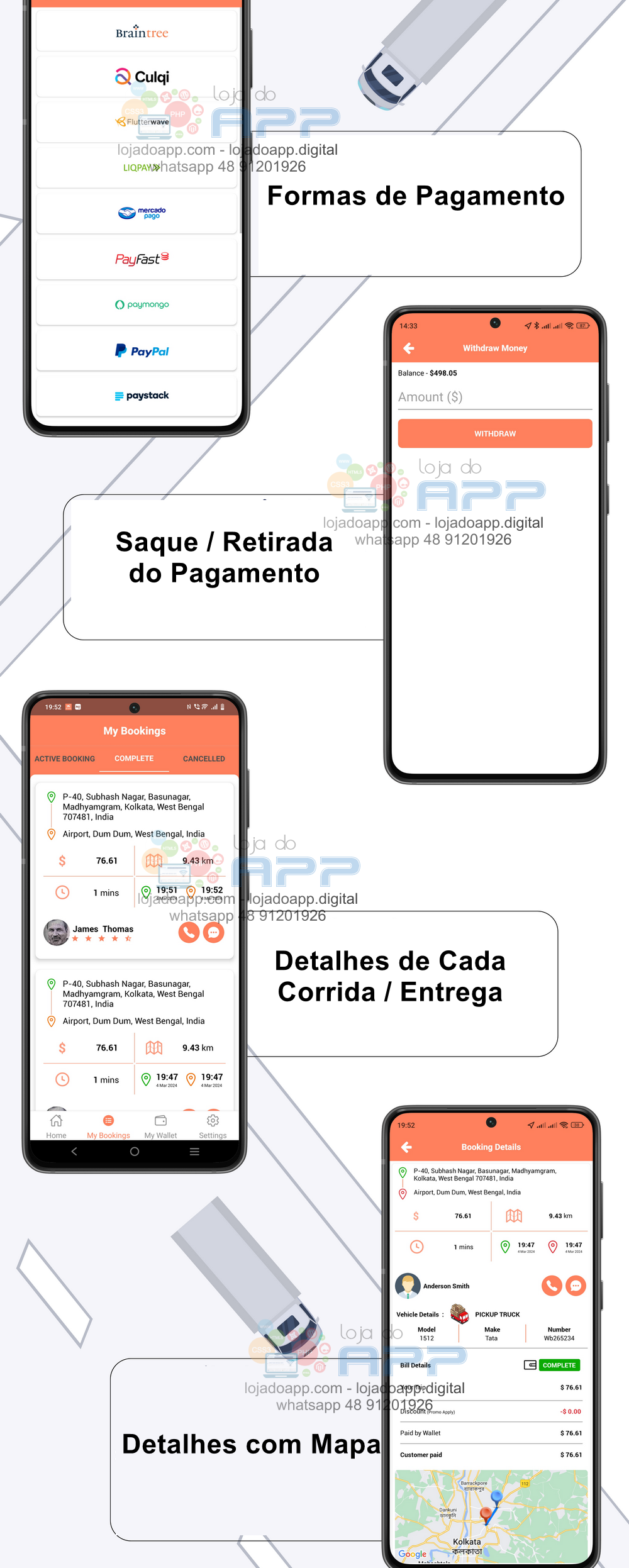 Aplicativo Delivery Entregas Android e IOS com Mercado Pago