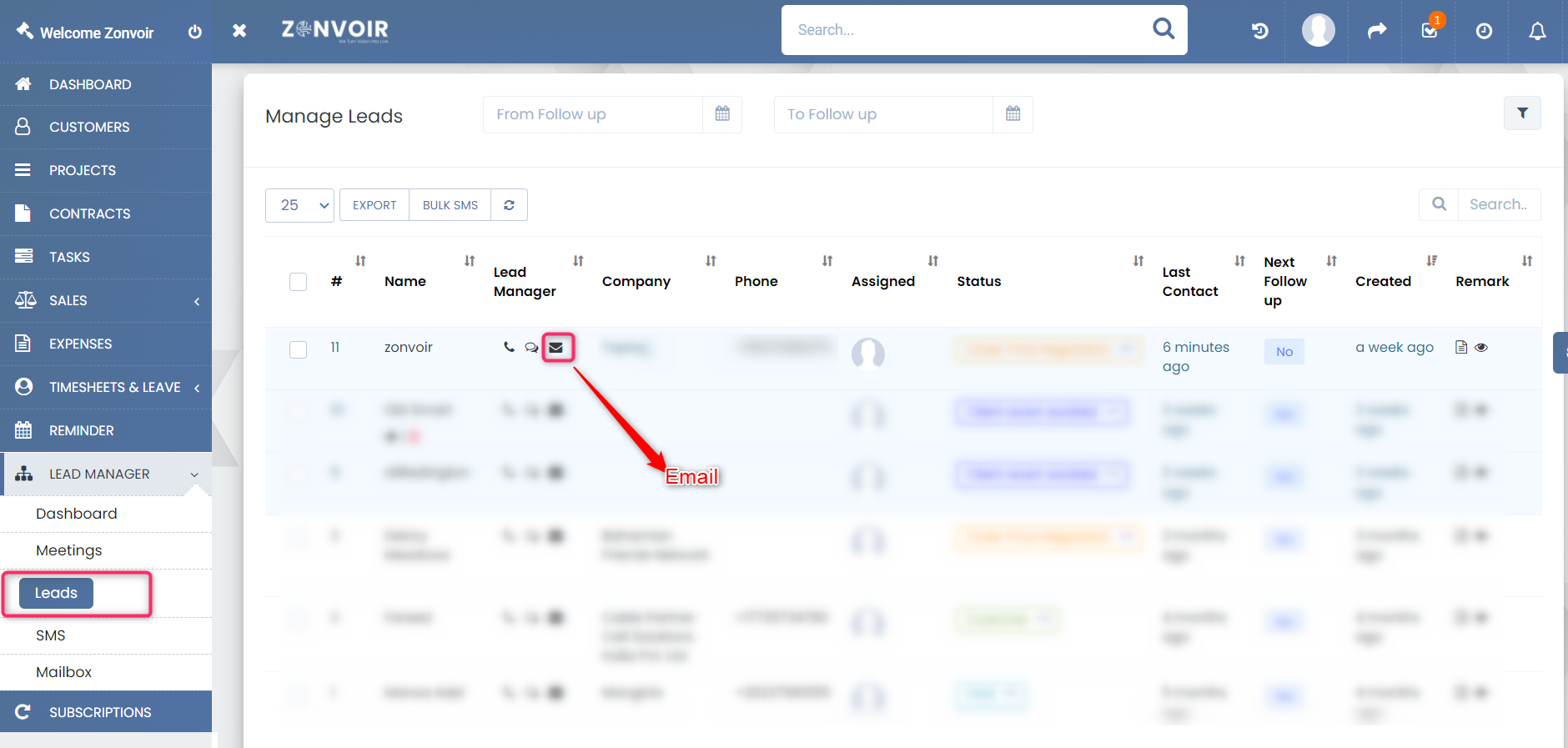 Lead Manager Module for Perfex CRM