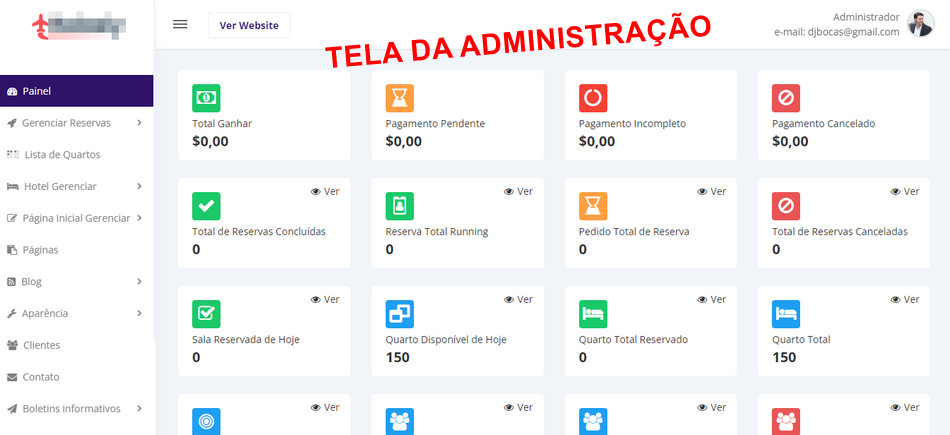 Script Hotel Reservas de Quartos completo com admin