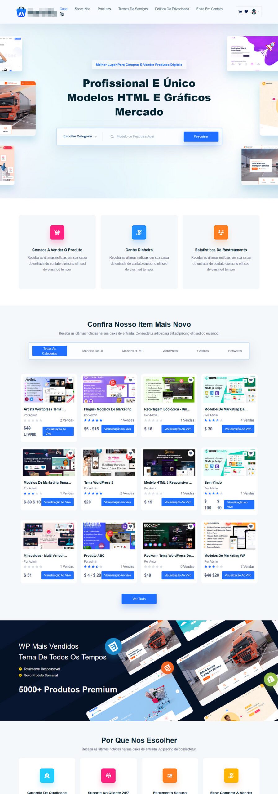 Script Marketplace Produtos Digitais Saas