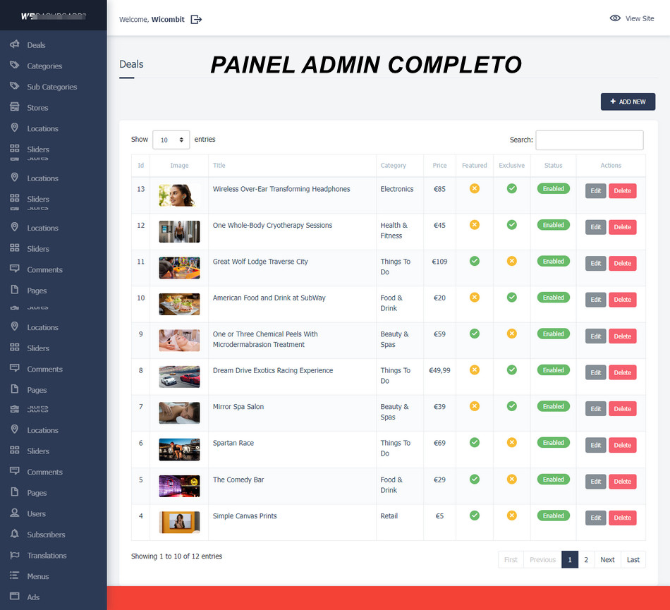 Sistema Agregador de Afiliados completo com admin